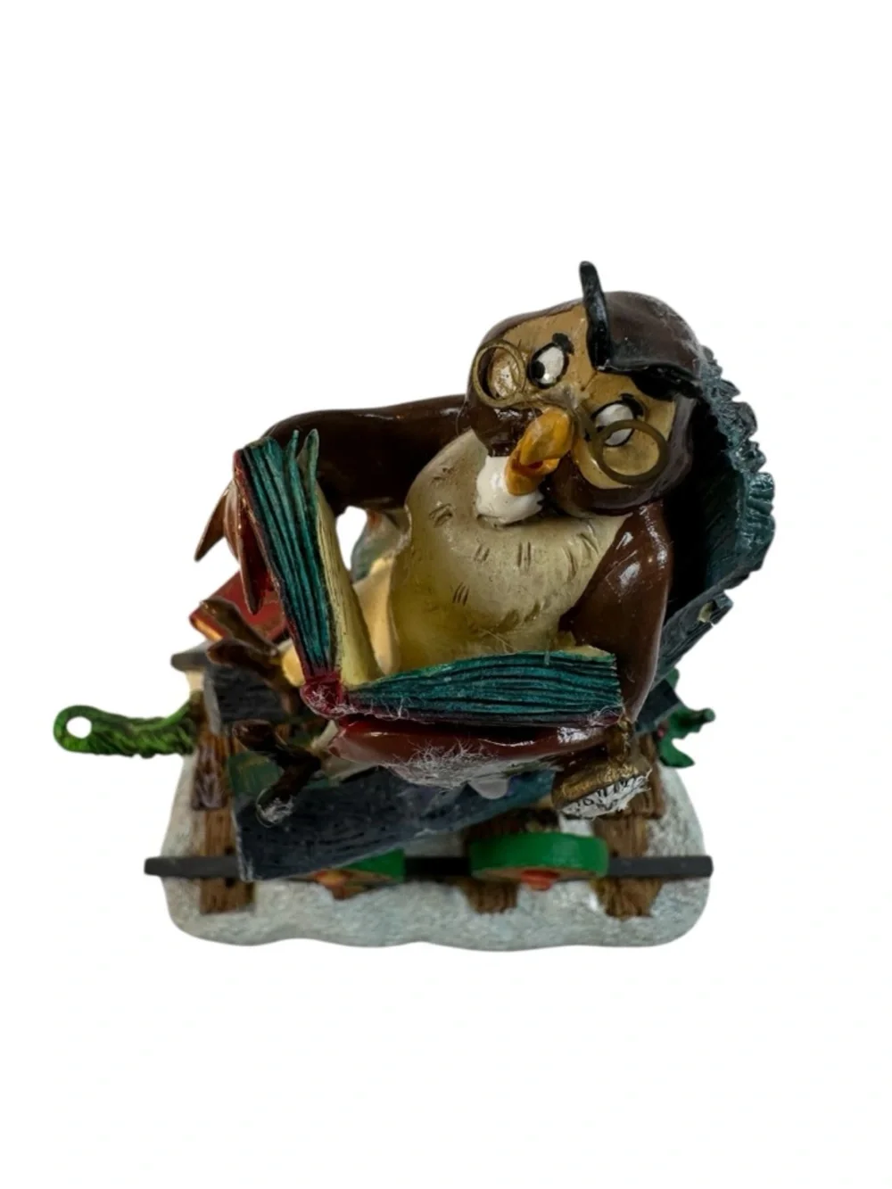 Disney TIgger Holiday Train Danbury Mint Owl Christmas Vintage - Picture 8 of 11